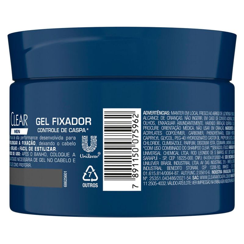 Gel-Fixador-Ac3a7c3a3o-Prolongada-Controle-de-Caspa-Clear-Men-300g
