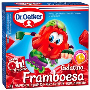 Gelatina de Framboesa Dr.Oetker 20g