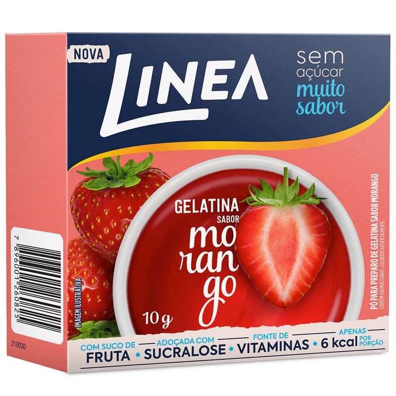 Gelatina-de-Morango-Linea-10g