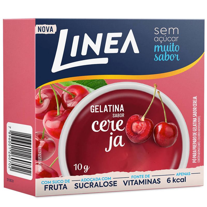 Gelatina-Zero-Cereja-Linea-10g
