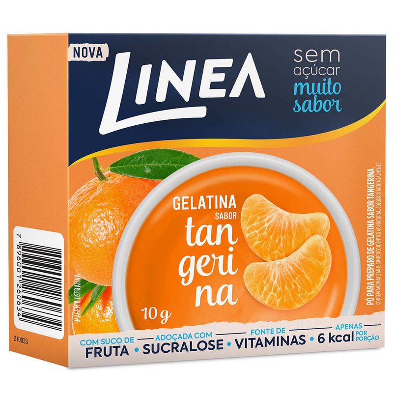 Gelatina-Zero-Tangerina-Linea-10g