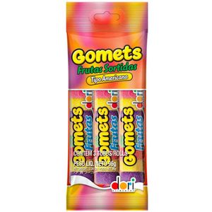 Goma de Mascar Tubo Dori 96g 3 Unidades