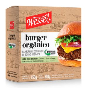 Hambúrguer Bovino Orgânico Wessel 300g