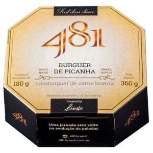 Hambúrguer Bovino Picanha 481 360g