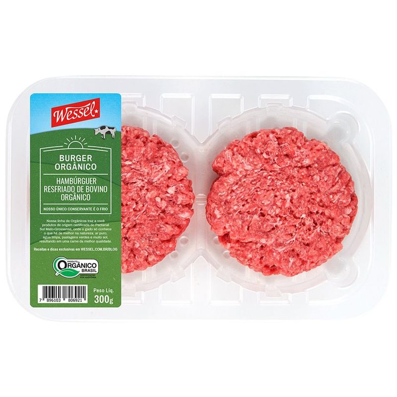 Hamburguer-Bovino-Resfriado-Organico-Wessel-300g-Com-2-Unidades