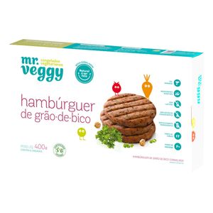 Hambúrguer Vegetariano de Grão de Bico Mr Veggy 400g