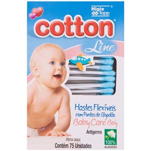 Haste Flexível Cotton Line Boy com 75 unidades
