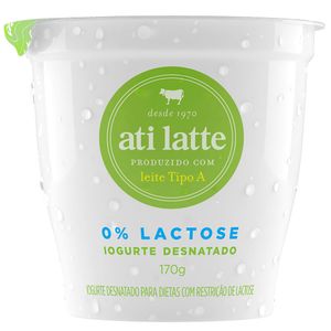 Iogurte Desnatado Sem Lactose Ati Latte 170g