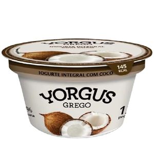 Iogurte Grego 0% Coco Yorgus 130g