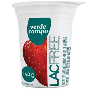 Iogurte Lacfree Morango Verde Campo 140g