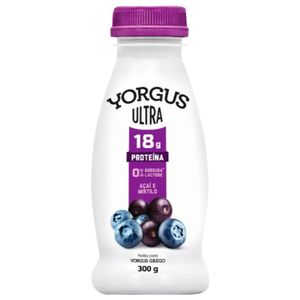 Iogurte de Açaí e Mirtilo Zero Lactose Yorgus Ultra 300g