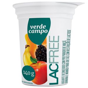 Iogurte LacFree de Banana, Maçã e Mamão Verde Campo 140g