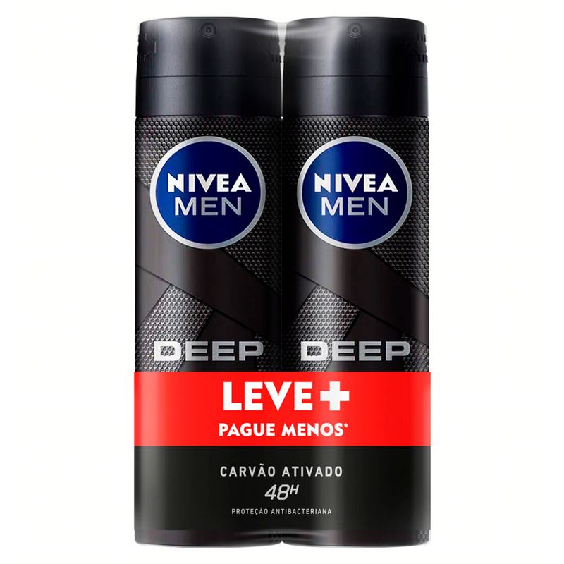 Kit-Antitranspirante-Aerossol-Carvc3a3o-Ativado-Deep-Nivea-Men-150ml-2-Unidades