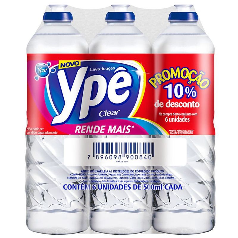 Kit-Com-6-Detergentes-Liquido-Clear-Ype-500ml-Com-10-de-Desconto