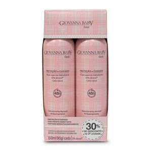 Kit Desodorante Classic Giovanna Baby 2 Unidades 150ml 30% de Desconto na Segunda Unidade