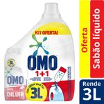 Kit-Sabao-Liquido-Concentrado-Omo-500ml-Com-Garrafa-3l