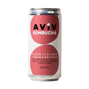 Kombucha Maçã + Caiena + Manjericão Aviv 269ml
