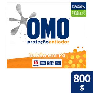 Lava Roupa em Pó Proteção Antiodor Omo 800g