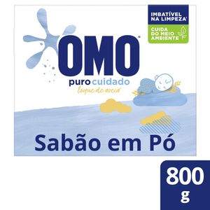 Lava Roupa em Pó Puro Cuidado Omo 800g