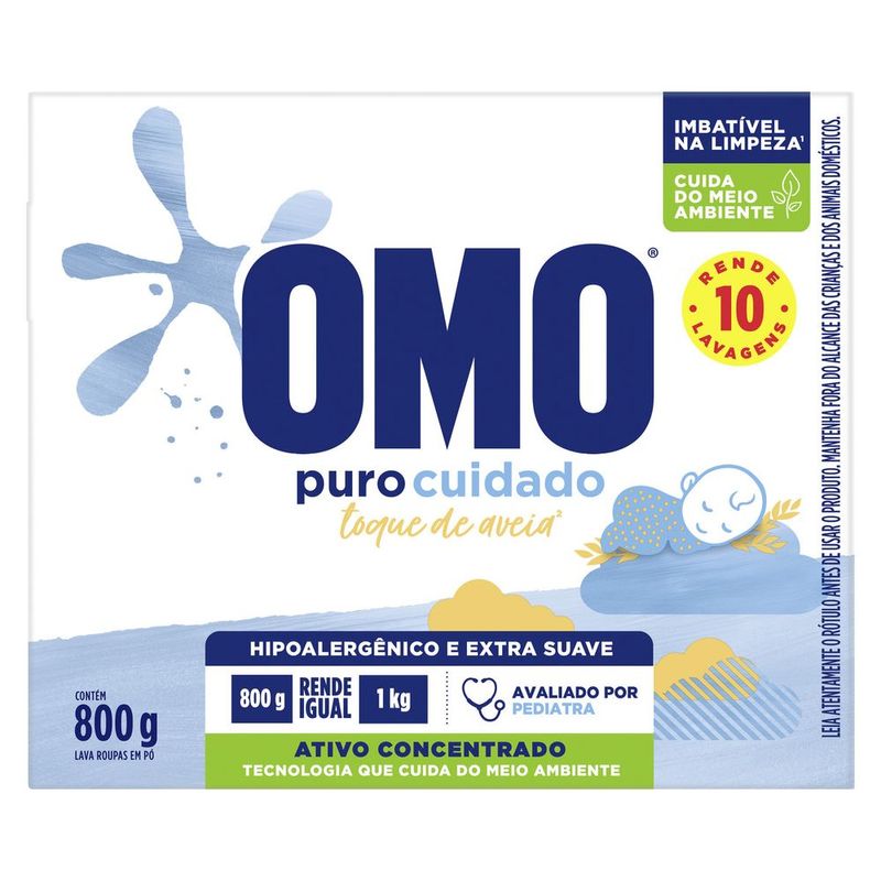 Lava-Roupa-em-po-Puro-Cuidado-Omo-800g