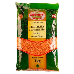 Lentilha Vermelha Partida Zeenny 1kg