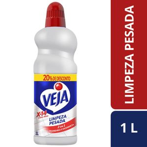 Limpador Limpeza Pesada X-14 com Cloro 20% de Desconto Veja  1L