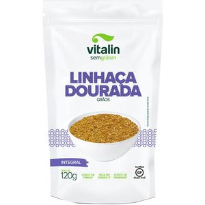 Linhaça Dourada Integral Sem Glúten Vitalin 120g
