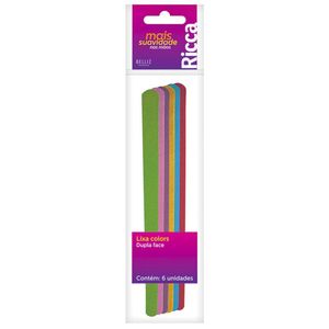 Lixa Colors para Unhas Ricca com 6 unidades
