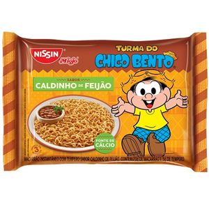 Macarrão Instantâneo Caldinho de Feijão Turma do Chico Bento Nissin 75g