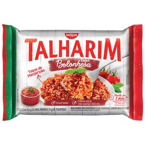 Macarrão Instantâneo Sabor Bolonhesa Talharim Nissin 99g