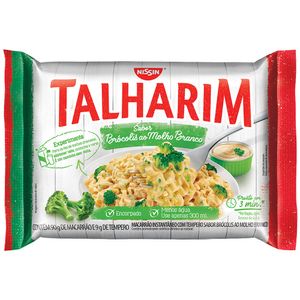Macarrão Instantâneo Sabor Brócolis Ao Molho Branco Talharim Nissin 99g