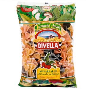 Macarrão Italiano Farfalle Tricolor Divella 500g