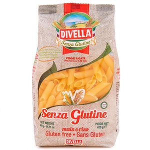 Macarrão Italiano Penne Rigate Sem Glúten Divella 400g