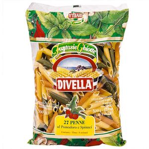 Macarrão Italiano Penne Tricolor Divella 500g