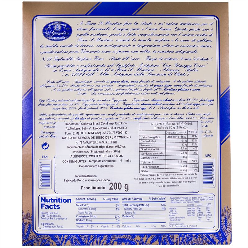 Macarrao-Italiano-Tagliatelle-Paglia-E-Fieno-Giuiseppe-Cocco-200g