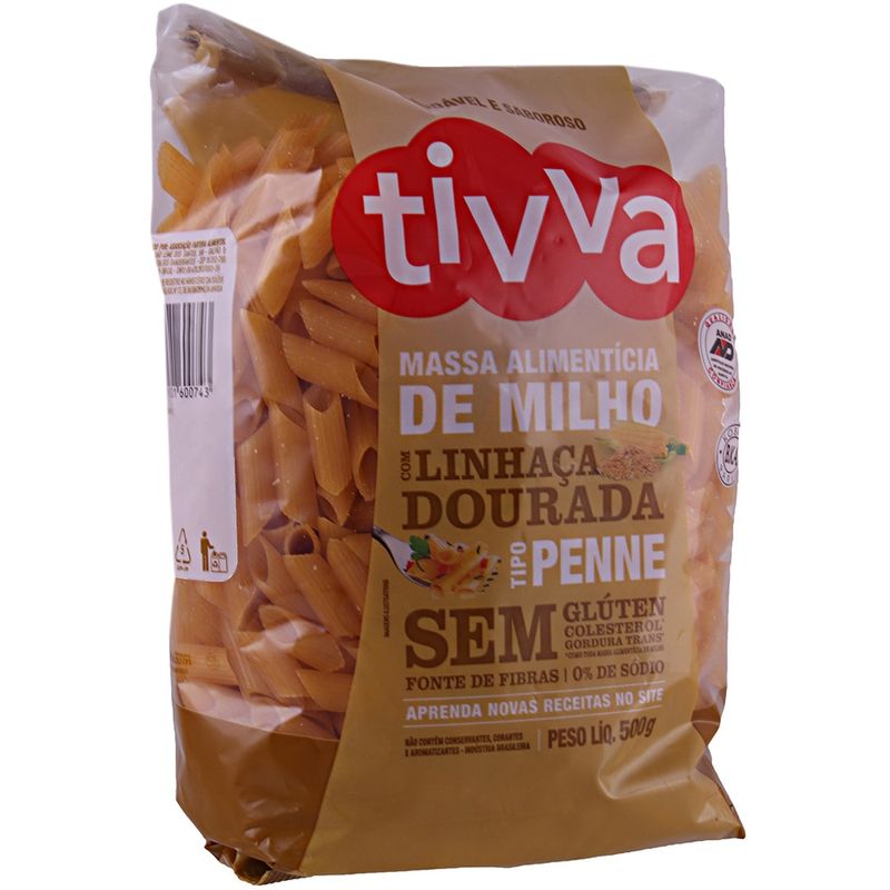 Macarrao-Penne-Com-Linhaca-Dourada-Sem-Gluten-Tivva-500g