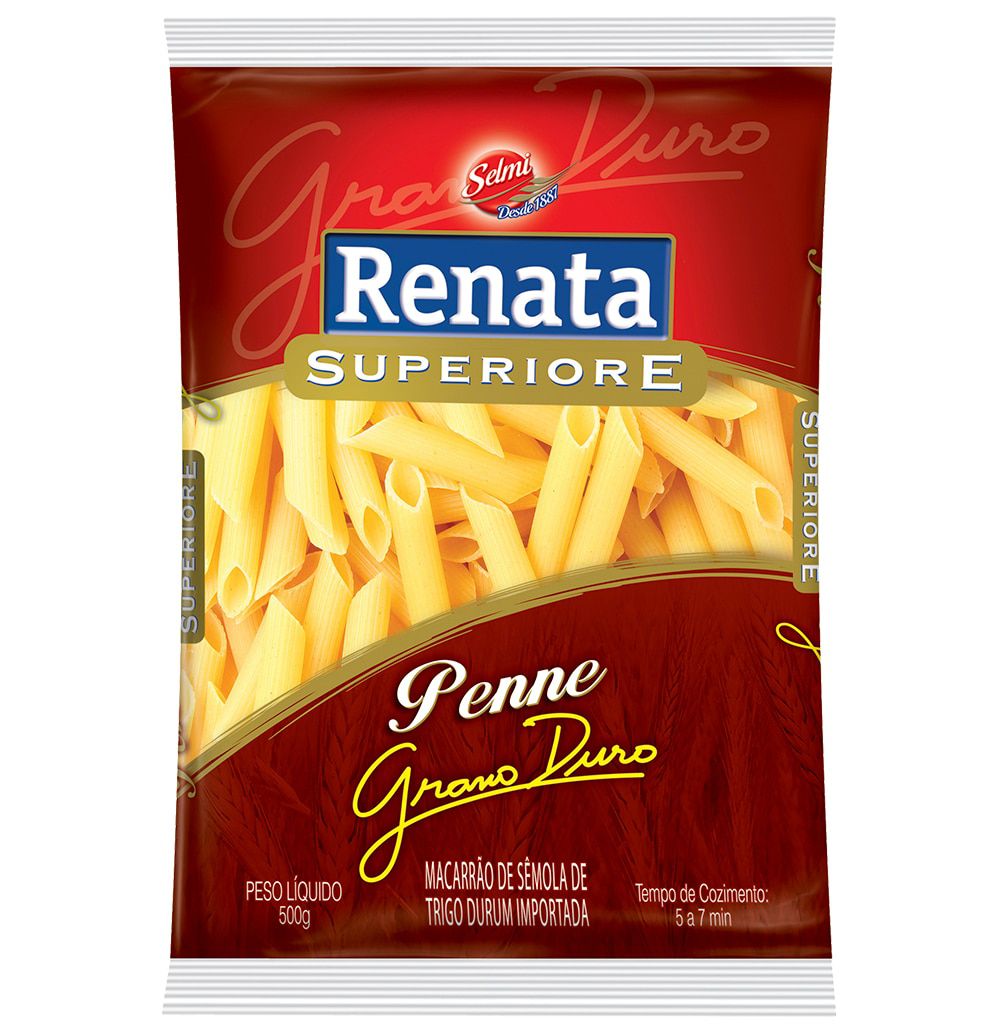 Encontraproduto.com.br - Macarrão Grano Duro Renata Penne Pacote com 500g