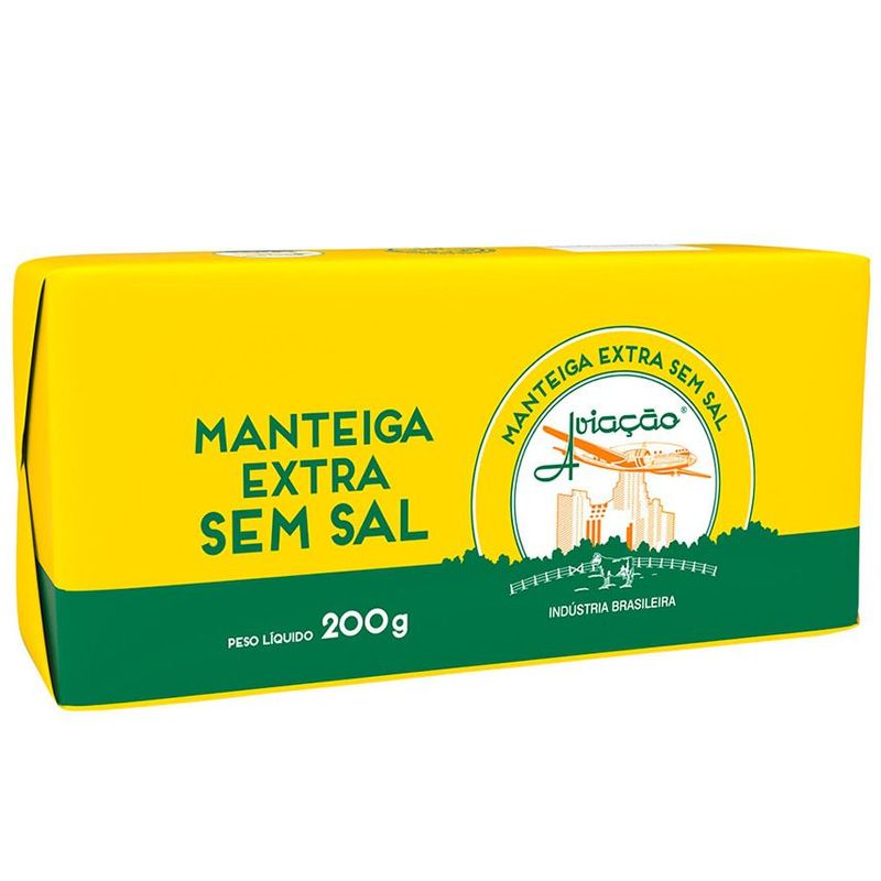 Manteiga-Tablete-Extra-Sem-Sal-Aviacao-200g