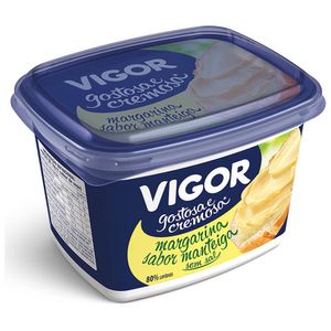 Margarina Sabor Manteiga sem Sal Vigor 500g