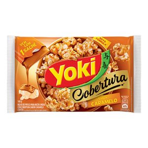 Milho de Micro-Ondas com Cobertura de Caramelo Popcorn Yoki 160g