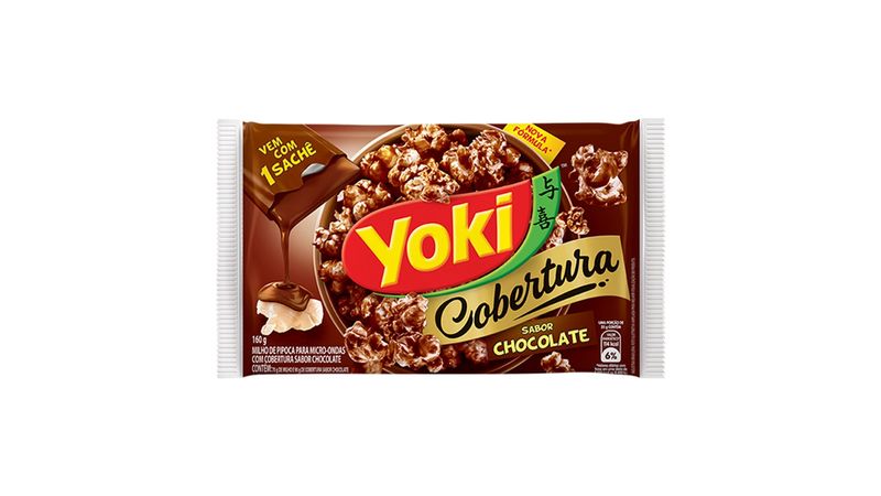 Pipoca de Micro-ondas Cobertura de Caramelo Yoki 160g em Promoção