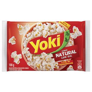 Milho de Pipoca para Micro-Ondas Natural com Sal Yoki 100g