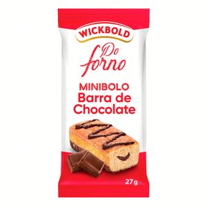 Mini Bolo Barra de Chocolate do Forno Wickbold 27g