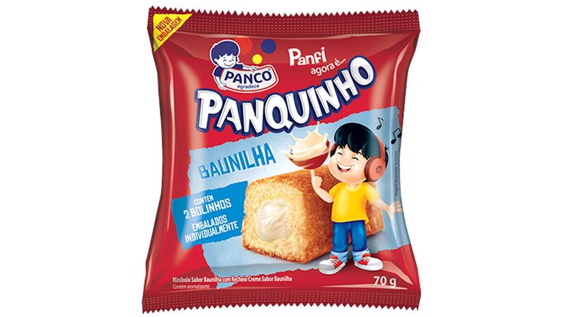 Mini Bolo de Baunilha e Morango Bauducco 40g  Mambo Supermercado São Paulo  - Mambo Supermercado São Paulo