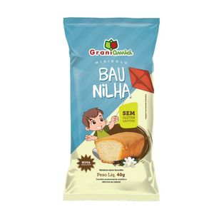 Mini Bolo de Baunilha Zero Lactose Grani Amici 40g