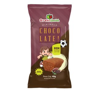 Mini Bolo de Chocolate Zero Lactose Grani Amici 40g