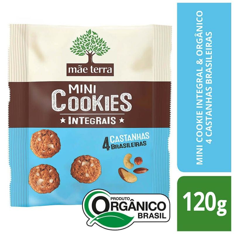 Mini-Cookie-Organico-Integral-4-Castanhas-Brasileiras-Mae-Terra-120g