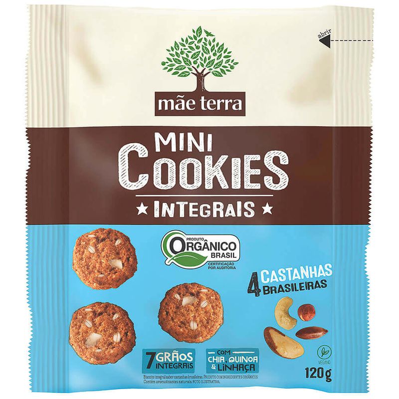 Mini-Cookie-Organico-Integral-4-Castanhas-Brasileiras-Mae-Terra-120g