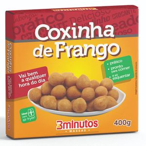 Mini Coxinha de Frango Pronto para Comer 3 Minutos 400g