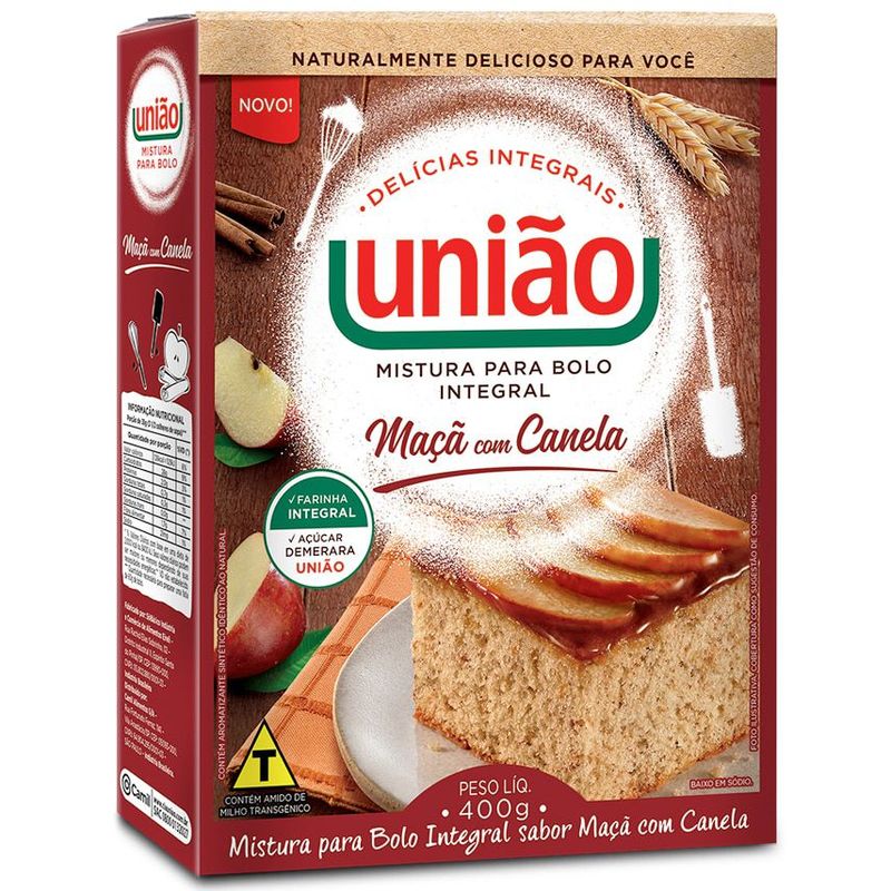 Mistura-Integral-Para-Bolo-de-Maca-Com-Canela-Uniao-400g